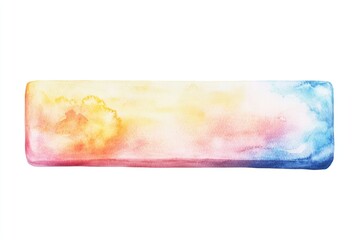 A beautiful watercolor illustration of a sunset with fluffy clouds, perfect for backgrounds or illustrations