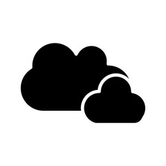 Cloud icon on white background