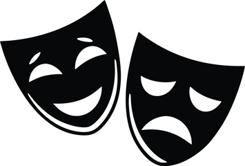 Theater mask. Vector