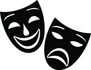 Theater mask. Vector