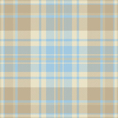 Magazine fabric pattern background, cool plaid check vector. Cosy seamless tartan texture textile in light and pastel colors.