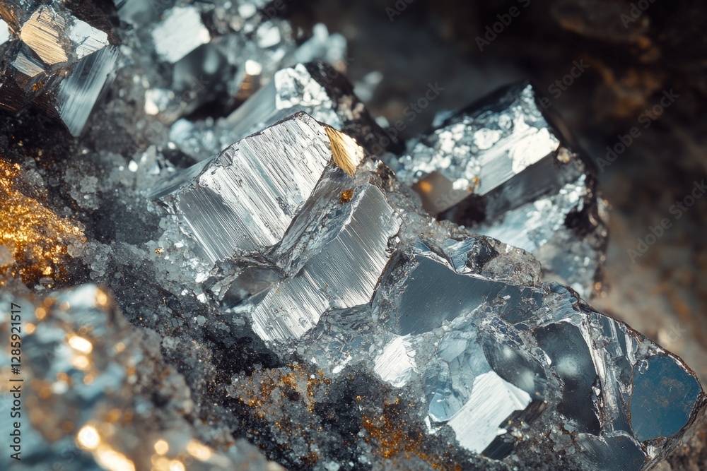 Aufkleber a close-up view of a cluster of sparkling crystals