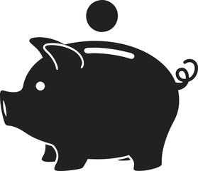 Piggy bank. Money box. Vector 