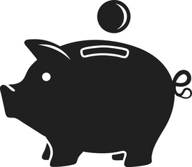 Piggy bank. Money box. Vector 