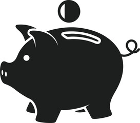 Piggy bank. Money box. Vector 