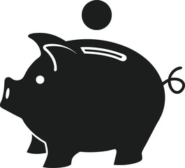 Piggy bank. Money box. Vector 