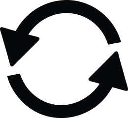 Reload arrow sign. Vector