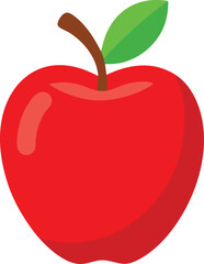 Simple Apple in flat style. Vector 