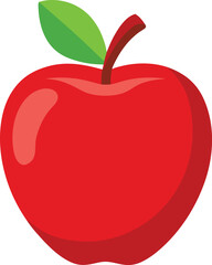 Simple Apple in flat style. Vector 
