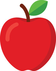 Simple Apple in flat style. Vector 