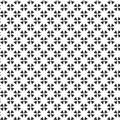 Black and white vector seamless pattern with small diamonds , star shapes ,rhombuses .Abstract black and white geometric texture .Simple minimal wide repeat background .	
