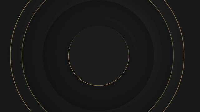 Luxury Abstract gold light curve on black gradient background