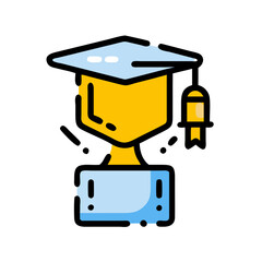 Fototapeta premium Graduation cap symbolizing achievement and success, educational pride