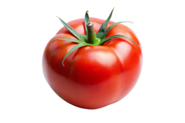 Organic Red Tomato PNG Clipart with Transparent Background