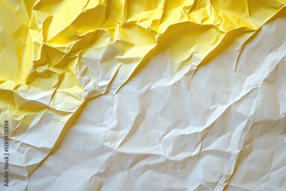 Poster A detailed view of a yellow paper with no writing or content, suitable for use as a placeholder or background in design projects