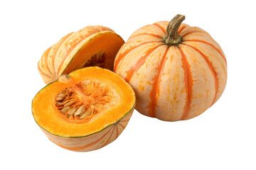 Acorn Squash Cut And Whole PNG Transparent