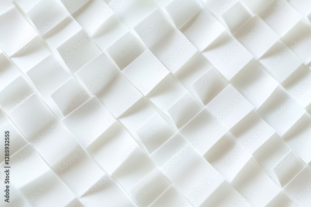 Aufkleber a close-up view of a group of white paper squares, ideal for use in presentations or designs