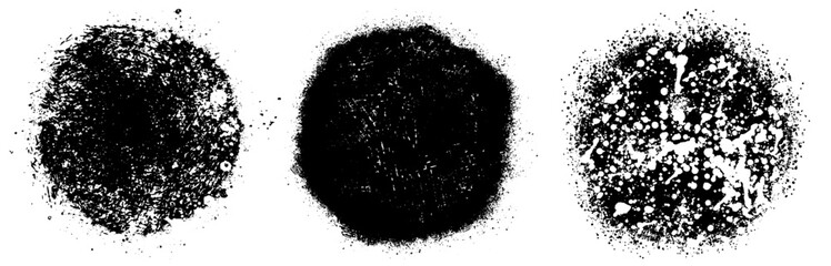 Fototapeta premium Grunge post Stamps Collection, Circles. Banners, Insignias , Logos, Icons, Labels and Badges Set . vector distress textures.blank shapes.