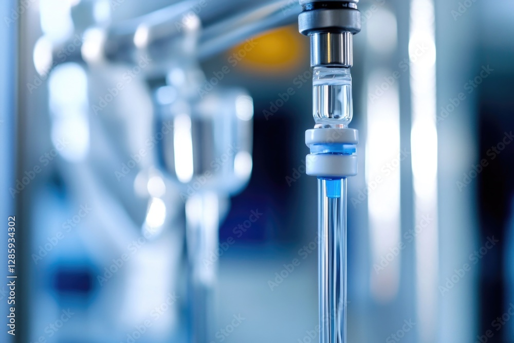 Poster a detailed look at a medical device with its features and details visible
