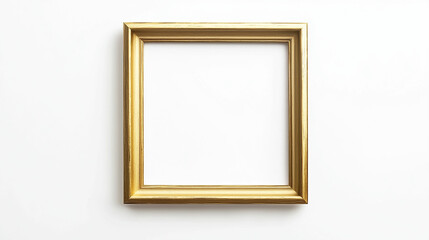 白背景にゴールドの額縁
