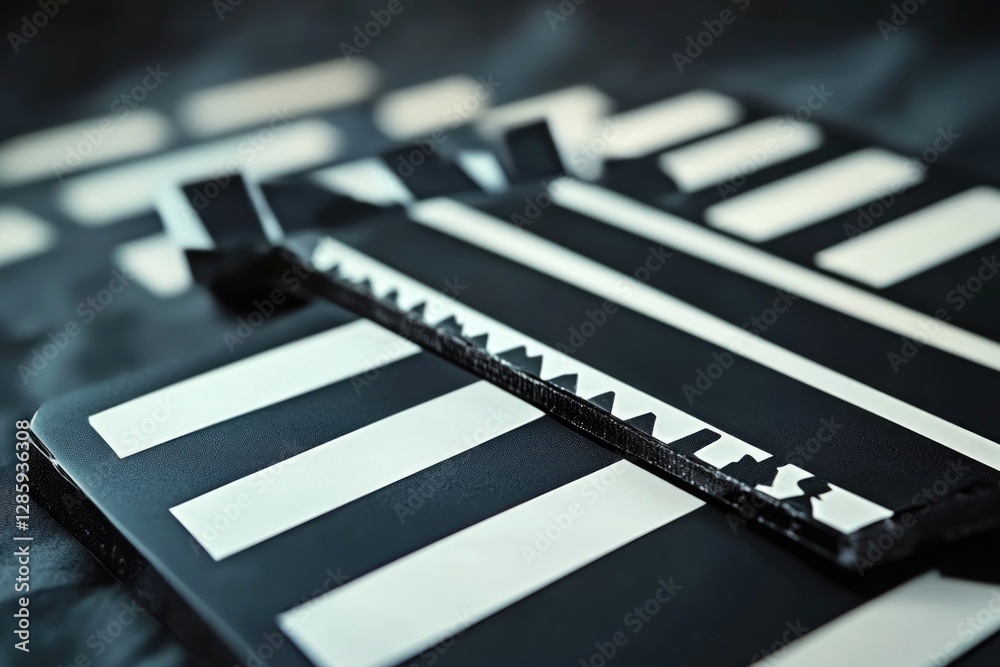 Aufkleber a detailed view of a keyboard on a table