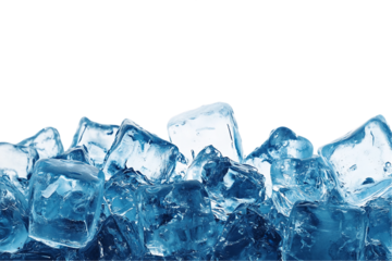 Ice Cubes Piled With Transparent Background