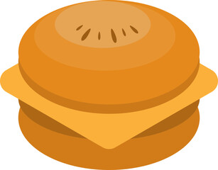 햄버거 벡터 일러스트 디자인 요소