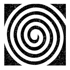 black and white spiral