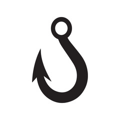  hook icon design template vector