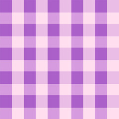 Gingham seamless pattern.Checkered tartan plaid repeat pattern in purple.Geometric vector illustration background wallpaper