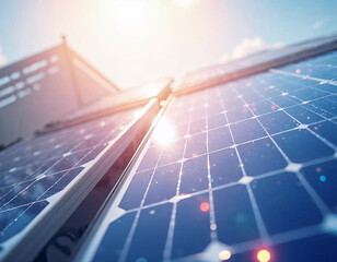 solar panels on the roof of a house