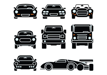 Fototapeta premium set of trucks art work vector illustration