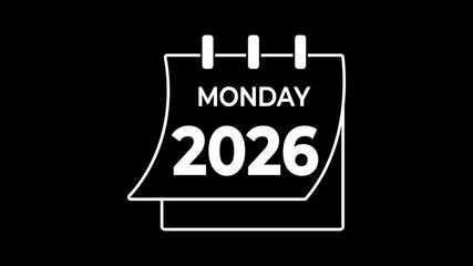 Saturday to Friday  written with black background. Week series. English seven day name.