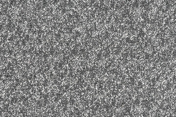 White and gray color of threads on cloth, hand woven abstract fabric pattern for background. Close-up photo of surface level textile material, background texture of fabric for design. Free copy space