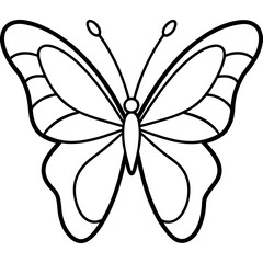 Elegant Butterfly Outline