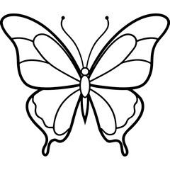 Elegant Butterfly Outline