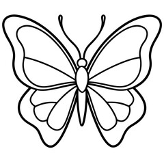 Elegant Butterfly Outline