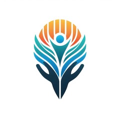 AI Generate of Stylized, abstract, illustration, logo, icon, iconic of human rights and equality. Design symbolizes justice, fairness, and global unity.