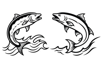 vector illustration of a wolf