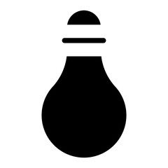 Lamp Glyph Icon