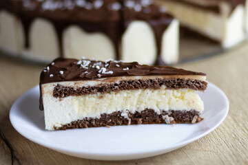 chocolate cake on a plate