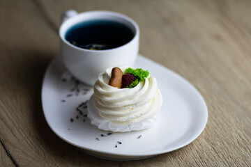 cup of tee and cake