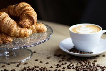 coffee and croissant