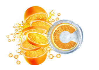 orange slice , vitamin c