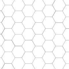 seamless geometric pattern of hexagons