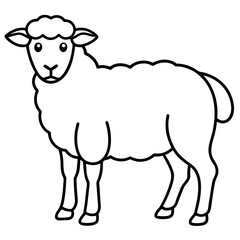 Fluffy Sheep Linework