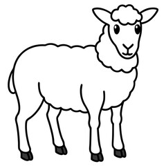 Fluffy Sheep Linework