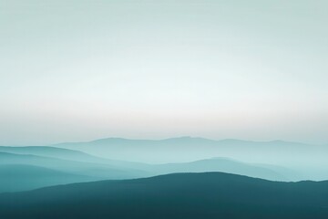 Obraz premium serene gradient transitioning from deep ocean blue to ethereal light blue smooth atmospheric texture minimal design