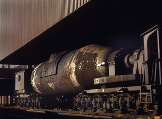 Blast furnace plant on an integrated steelworks.