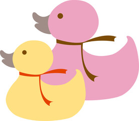 알록달록한 벡터의 식물 동물이미지